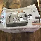 Haden Dorset 4-Slice Wide Slot Stainless Steel Toaster Putty Brown Tan *dmgbox**