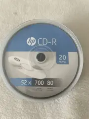 HP-20pk 52x 700 MB / 80 Mins CD-R-20 Pk Spindle Blank CDs New Sealed