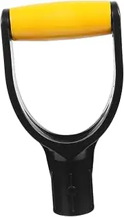 Tofficu D Shaped Plastic Grip Replacement Handle for Snow Shovel Durable Spade Fork Grip Easy Installation Lightweight Fits Inner for Garden Tools and Snow Removal