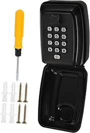 ZUNOXAZ Wall Mounted Key Lock Box Weather Resistant Outdoor Key Safe Storage with Combination Code Sleek Design for Homes Offices and Vacation Rentals for Key and Access