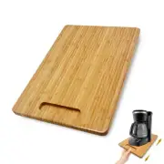 Bamboo Appliance Sliders for Kitchen Appliances Sliding Tray with Silent Rubb...