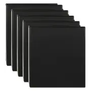 5x Marbig Clearview 2 D-Ring Insert Binder A4 File 50mm Document Organiser Black