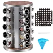 Kamenstein 20 Jar Revolving Stainless Steel Spice Rack Brand New - FREE SHIPPING