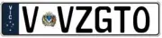 Holden HSV Monaro VZ GTO Custom VIC Euro Number Plates - V-VZGTO - 520mm x 112mm