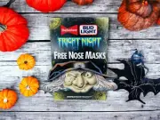 Budweiser Bud Light Halloween Fright Night Promo Witch Bat Nose Mask 1989
