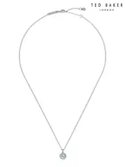 Ted Baker Silver Tone SOLTELL: Solitaire Sparkle Crystal Pendant Necklace (659099) | $81