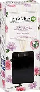 Botanica Reed Diffuser, Island Rose and African Geranium, 80mL