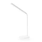 LED Desk Lamp USB Rechargeable Foldable Eye Protection Touch Dimmable Reading Table Lamp Led Light 3 Level Color - White