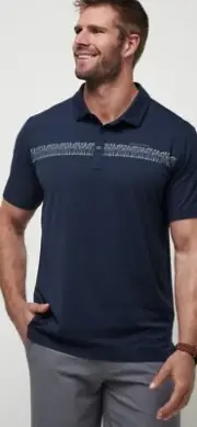 NWT Travis Mathew Heater Series Mood Lighting Polo Shirt Mens XXL