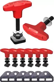GP Anchor Thumbscrew & D-Plate Set, 6 Tie Down Anchor Bolts & 6 D-Plates