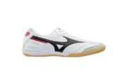 Mizuno | Mens Morelia Indoor Boots Indoor Soccer Futsal Boots (White/Black/Chinese Red)
