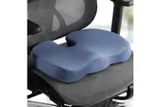 Giselle Bedding Seat Cushion Memory Foam Pillow Back Pain Relief Chair Pad Blue