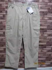 MEN'S 5.11 TACLITE 74273 TACTICAL PANTS BEIGE KHAKI 44X32 NWT