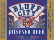 Bluff City Pilsener Beer Label 9" x 12" Metal Sign