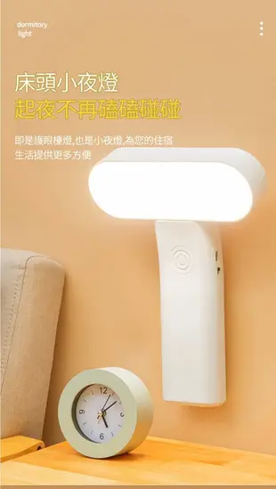 可掛+可立LED護眼檯燈 學習台燈 檯燈 宿舍書桌 功能學生檯燈 usb折疊小檯燈 宿舍神器 (1.7折)