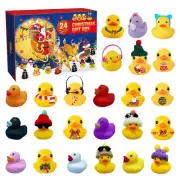 2024 Rubber Duck Christmas Advent Arrival Calendar Doll Contains 24Pcs Duck Toys