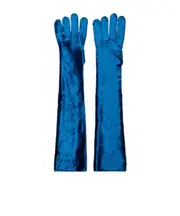 Five-finger knitted gloves One size Blue