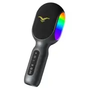 Wireless Bluetooth Karaoke Microphone, 5-in-1 Portable Handheld Mic with LED