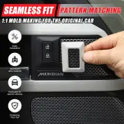 Silver Door Lock Anti-touch Button Switch Cover Trim For LR Defender 110 20-24 (for: Land Rover)