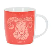 Annabel Trends Coffee Mug Zodiac Aries 350ml Milk/Tea Cup w/ Handle Orange