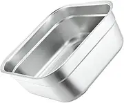 Flat Bottom Mixing Bowl Large Fruit Washing Bowl Vegetable Storage Bowl Stainless Steel Basin Soup Storage Holder Practical Serving Bowl