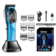 Kemei 9000RPM Hair Clipper 10W Powerful Barber Hair Cutting Machine Metal Shell Adjustable Electric Clippers for Men KM-1763