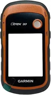 Housing Shell compatible with Garmin eTrex 30/30x/20/20X/10/10X Series Front Case with Glass Buttons Handheld Repair Replacement Cover (Orange, eTrex 20)