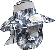[Novent] Solar Fan Hat | Sun Hat with Fan, Face,Wide Brim Solar Fan Hat, Adjustable Men's Sun Hats for Fishing