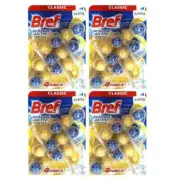 4x 3PK 150g Bref Power Active Bathroom Toilet Bowl Block Cleaner Freshener Lemon