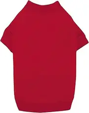 Zack & Zoey Basic Tee Shirt for Dogs, 16" Medium, Red