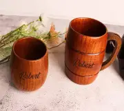 Handmade Wooden Drinking Mugs, Wooden Cup