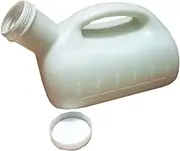 YUMSUM 3000ML Large Male Urinal Portable Mens Potty Pee Bottle Collector Travel Toilet (White)