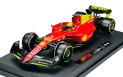 BBURAGO 2022 FERRARI F1-75 #16 LECLERC ITALIAN GP + PLASTIC CASE 1:24 26806 NEW