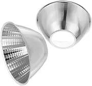 Alipis 2 High Brightness Led Spotlight Reflector Cups for Flashlight Lampshade Replacement Focused Beam for Outdoor Use