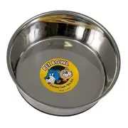 ShowMaster Heavy Duty Rubber Base Stainless Steel Pet Bowl 480ml