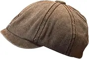 [Hailong Ming] Newsboy Hat British Flat to Travel in The Open Air Campsite
