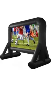 16 Feet Inflatable Projector Screen for Outside/Inside Parties BBQ’s HuaKastro