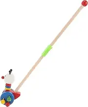 Wooden Push for Fun Animal Design Push Walker Engaging Pull Along for Boys and Encourages Motor Skill Development and Reusable Trolley