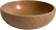 Fruit and Produce Storage Basket Japanese Wooden Large Fruit Plate Solid Wood Fruit Salad Bowl Round Whole Wooden Plate Fruit Plate Large Suitable for Kitchen Counters
