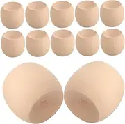 Outanaya 12PCS Wooden Essential Oil Diffuser for Car and Home Portable Aromatherapy Scent Retention Blocks Elegant Decorative Diffuser for Office Use