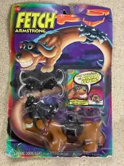 FETCH ARMSTRONG NINJA FETCH Dog Figure Vintage 1994 CAP Toys New Damaged Package