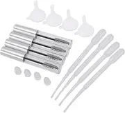 4Pcs Empty Eyelash Tube Set with Lid Transparent Funnels and Pipettes for DIY Mascara Eyelash Container for Storing Cosmetic Essentials