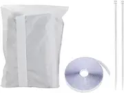 Portable AC Window Vent Kit, Tumble Dryer Vent Sealing Set, No Drilling Air Conditioner Window Kit with Fastener and Zip for Home Tumble Dryer for Living Room