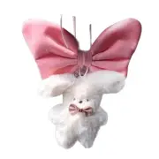 Lovely WhiteRabbits Plush Pendant Keychain Car Backpack Decorations for Home