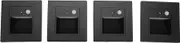 Jectse Motion Sensor Step Lights, Professional 4pcs Staircase Light for Hallway for Bedroom (Gray)