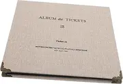 SHINEOFI Bill Collection Book Portable Tickets Album for Travel Pictures Cards Memory Cards Storage Fine Workmanship