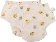 MOBUTOFU Breathable Cotton Training Pants for Boys and Girls Potty Training Anti-side Leakage for Baby