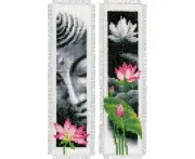 Vervaco LOTUS & BUDDHA Bookmarks Counted Cross Stitch Kit PN-0162260