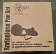 The Pampered Chef Springform Pan Set # 1540 NIBS ealed Heart & Round