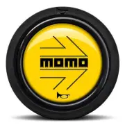 MOMO Horn Button Yellow Black Arrow Flush Mount Flat Lip For MOMO Montecarlo